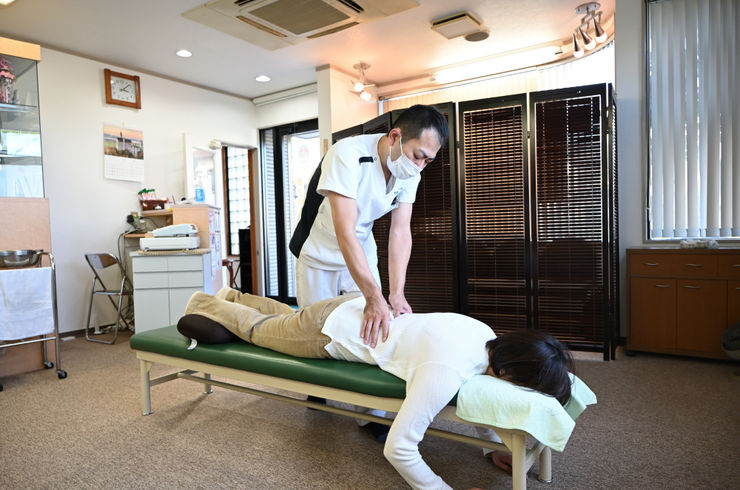 わらびセンター施術風景